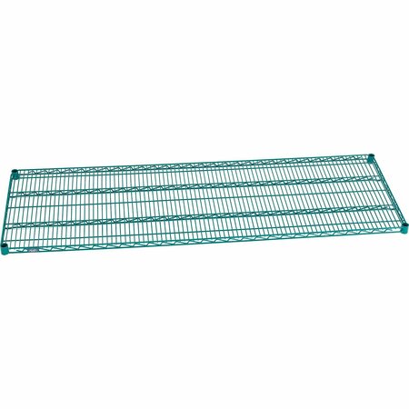 NEXEL S2172G Poly-Green Epoxy Wire Shelf 72inW x 21inD S2172GZ